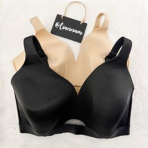 CACIQUE Lane Bryant Set of 2 Comfort Bliss Lightly Lined No-Wire Bras